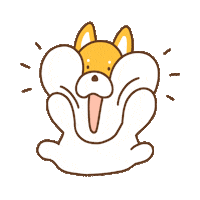 mochitown clap shiba 강아지 박수 Sticker