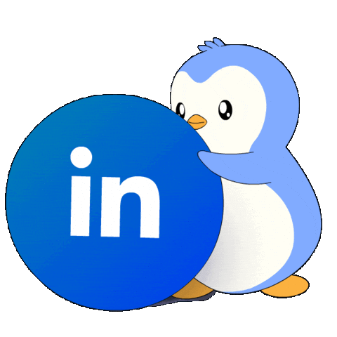 Connects Social Media Sticker by Pudgy Penguins