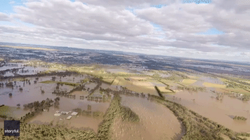 Drone Footage Shows Extent of Flooding in New South Wales
