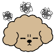 Poodle Annoy Sticker