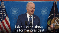 I don't think about the former president.