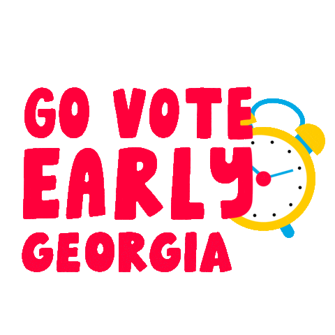 Georgia Vote Early Sticker by #GoVote