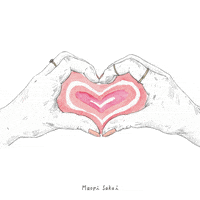 heart draw GIF by Maori Sakai