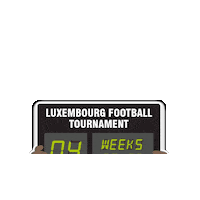 AztecGroup football countdown referee luxembourg Sticker