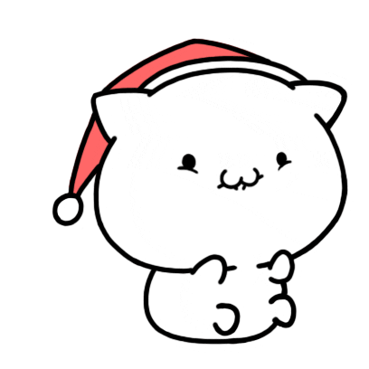 excited white cat Sticker by Aminal Stickers