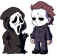 Scary Movie Halloween Sticker