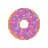 gracielasanimations yummy delicious donut doughnuts Sticker