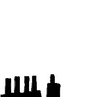 Digital art gif. Industrial skyline bellowing black smoke, a line drawing of a fist of solidarity and handwritten message within the cloud of smoke. Text, "New Hampshire deserves clean renewable energy."