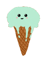 Melting Ice Cream Sticker