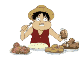 Hungry One Piece Sticker by Toei Animation