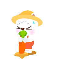 LOTTYFRIENDS summer character 2d farmer Sticker