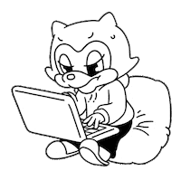 lotteworld 행복 너구리 재미 여유 Sticker