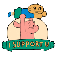 Encourage Best Friend Sticker by Sherchle