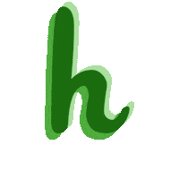 Lettering H Sticker by Hobbykokken