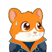 Scared Hamster Sticker by Hamieverse