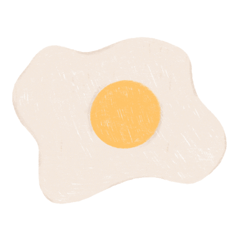 Sunny Side Up Food Sticker by Our Second Nature