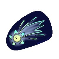 Space Falling Sticker