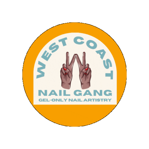 westcoastnailgang nails west coast nail gang wcng Sticker