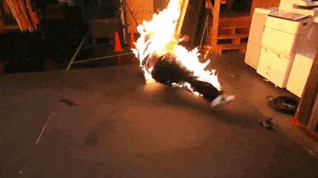stop, drop, and roll fire GIF by Team Coco