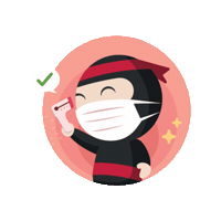 Stay Safe Ninja Van Sticker by ninjavanmalaysia