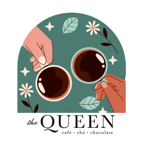 thequeencafe giphyupload coffee cafe thequeen Sticker