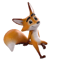 Fox Strider Sticker by K12