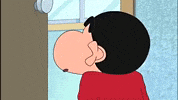 anime japan blushing crayon shinchan GIF