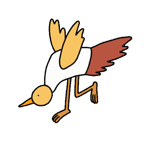 linyachu magic fall bird dead Sticker