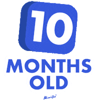 mimifloph baby milestone mimiflo months old Sticker