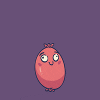 Quillustration happy dancing food meat GIF