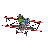 DaniloyChapis gato avion transparente vaca Sticker