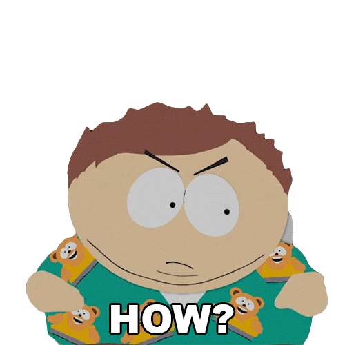 Confused Eric Cartman Sticker by South Park