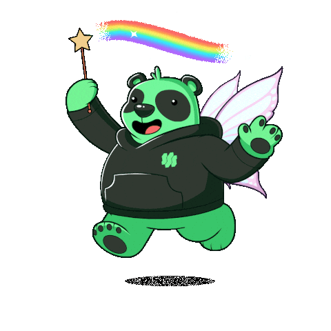 Happy Fairy Wings Sticker by SuperVerse
