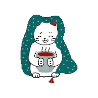 Yudesign hot cat christmas movie Sticker