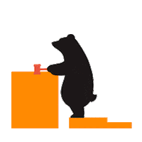 Bear Decision Sticker by Visitpori