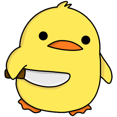 Angry Duck Sticker