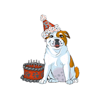 Birthday Cake Sticker by Addie - University of Redlands Mascot