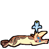 Tired Cat Sticker