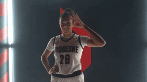 Three Point Basketball GIF by GoDuquesne