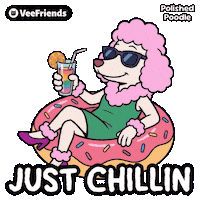 Dog Just Chilling Sticker by VeeFriends