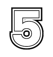 5 Sticker by Elizabeth Sutton Collection