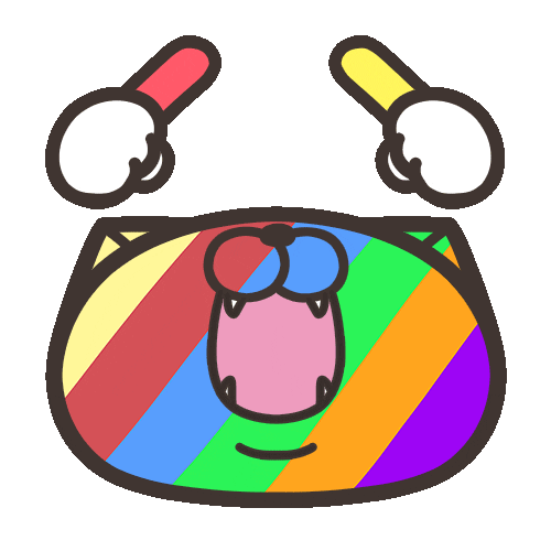 Happy Cat Sticker by MochiDad