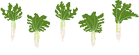 daikon radish produce Sticker by BAGGU