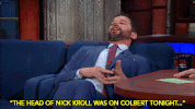 stephen colbert head GIF by The Late Show With Stephen Colbert