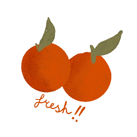 mirjamderuiter fresh vitamin c oranges orange juice Sticker