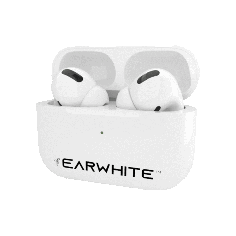earwhite giphygifmaker music cool white Sticker