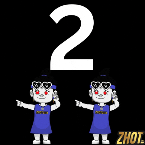 Number 2 Couple GIF by Zhotcita