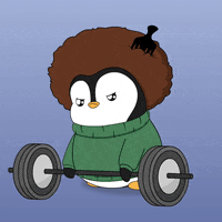 Work Hard GIF by Pudgy Penguins