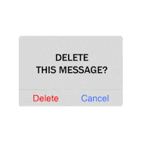 message delete Sticker by tomgalle