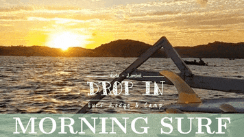 DropinLombok 6am drop in surf camp kuta lombok GIF
